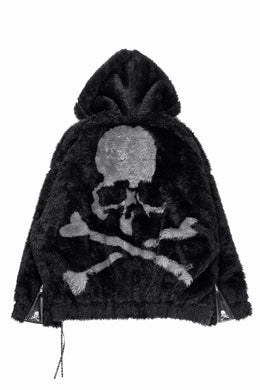 mastermind JAPAN POLAR BEAR ZIP-UP HOODED BLOUSON (BLACK)