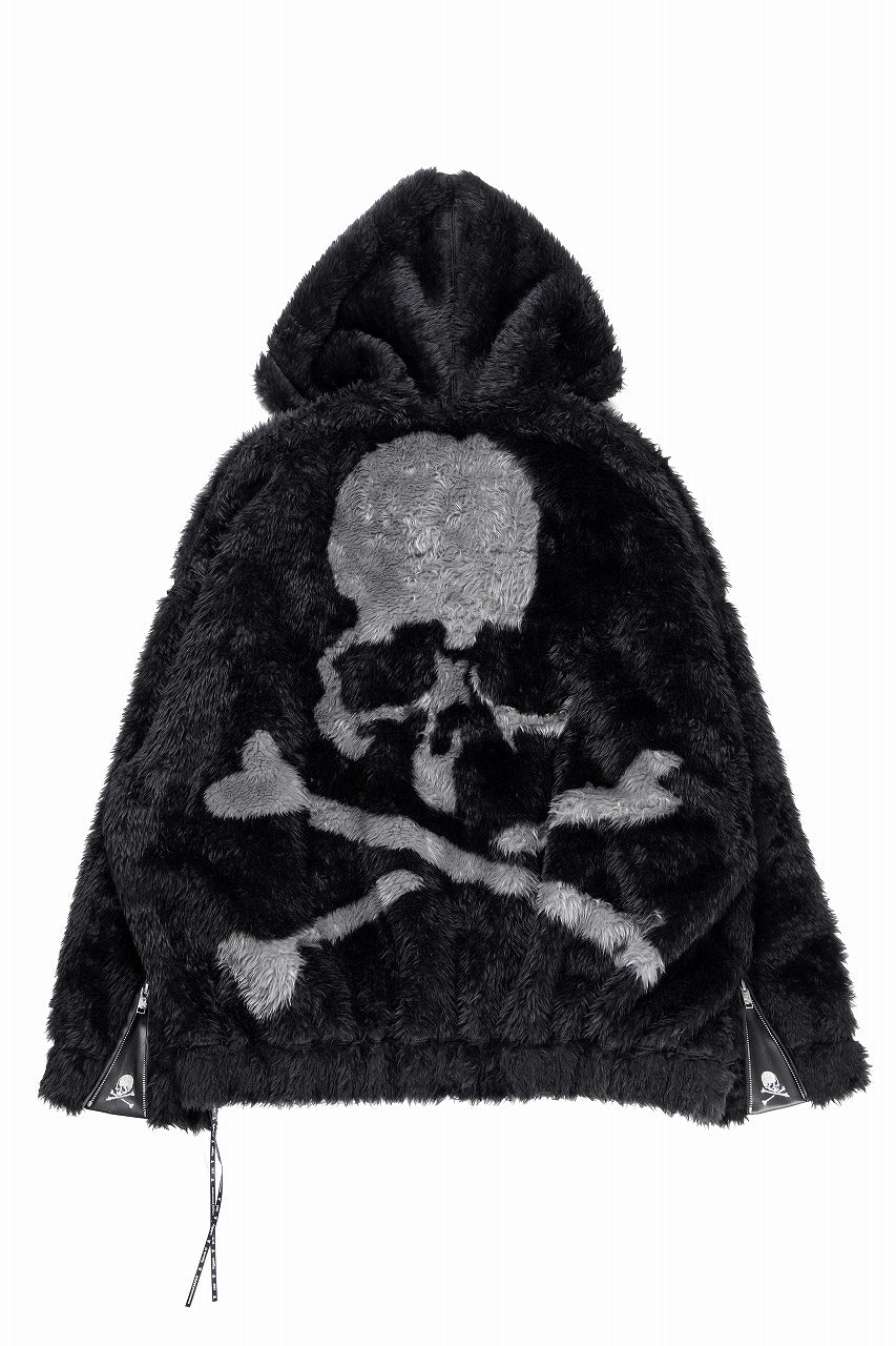 mastermind JAPAN POLAR BEAR ZIP-UP HOODIE (BLACK)