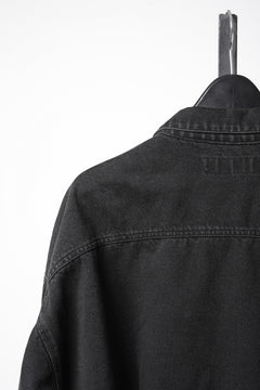 Load image into Gallery viewer, 【SAMPLE】A.F ARTEFACT KNOTTING DETAIL SHORT JACKET / FADED DENIM (BLACK)