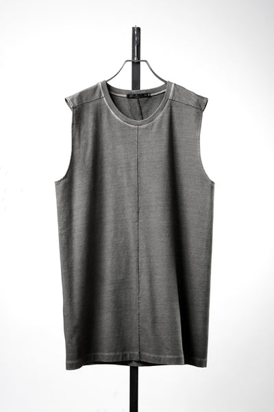 A.F ARTEFACT SLEEVELESS TOP / CARBON DYED LIGHT TERRY (GREY)