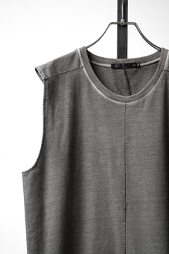 Load image into Gallery viewer, A.F ARTEFACT SLEEVELESS TOP / CARBON DYED LIGHT TERRY (GREY)