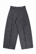 TARO HORIUCHI / th products Extra Volumed Tapered Trousers / Bishu Nep Tweed (grey)