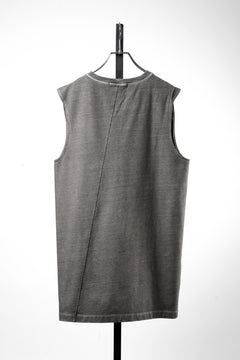 Load image into Gallery viewer, A.F ARTEFACT SLEEVELESS TOP / CARBON DYED LIGHT TERRY (GREY)