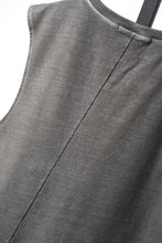 Load image into Gallery viewer, A.F ARTEFACT SLEEVELESS TOP / CARBON DYED LIGHT TERRY (GREY)