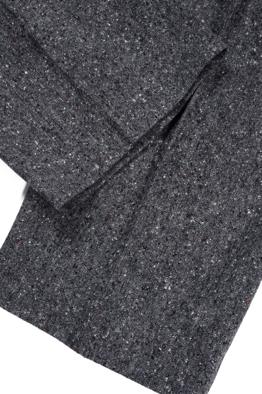 画像をギャラリービューアに読み込む, TARO HORIUCHI / th products Extra Volumed Tapered Trousers / Bishu Nep Tweed (grey)