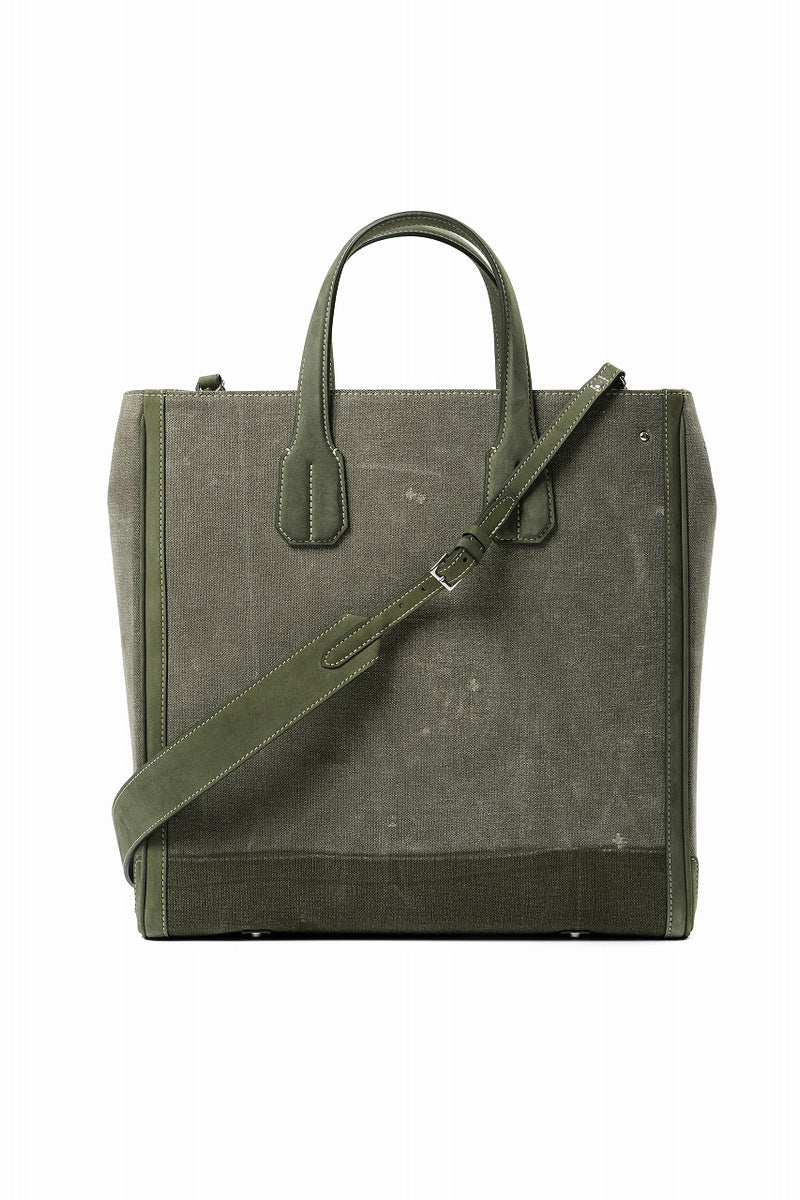 READYMADE PEGGY BAG NO LOGO - Remade from Vintage Military Canvas
