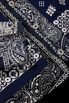 画像をギャラリービューアに読み込む, CHANGES REMAKE VINTAGE BANDANA ENGINNER JACKET (BLACK / NAVY)