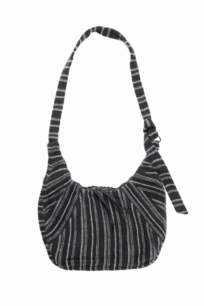 画像をギャラリービューアに読み込む, Professor.E KNIT SHOULDER BAG (BLACK/GREY)