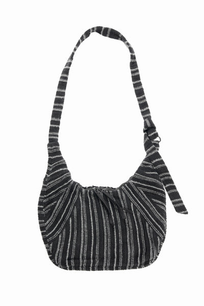 Professor.E KNIT SHOULDER BAG (BLACK/GREY)