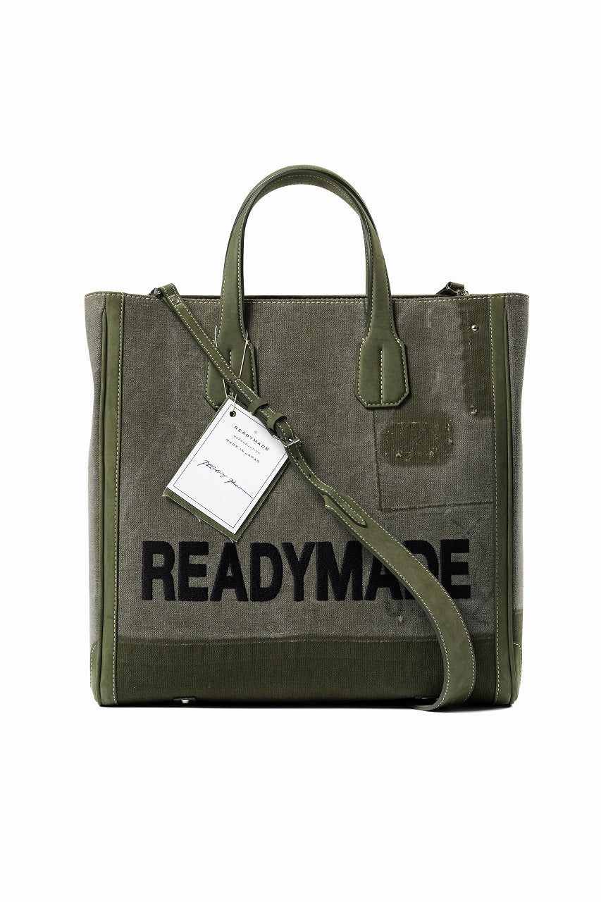 READYMADE PEGGY BAG - Remade from Vintage Military Canvas (KHAKI