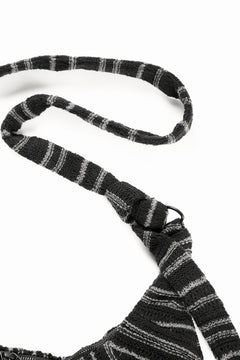 画像をギャラリービューアに読み込む, Professor.E KNIT SHOULDER BAG (BLACK/GREY)