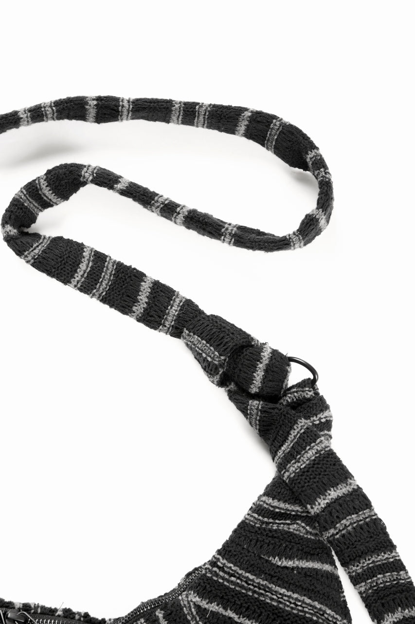 画像をギャラリービューアに読み込む, Professor.E KNIT SHOULDER BAG (BLACK/GREY)