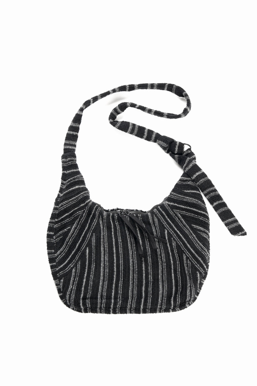 画像をギャラリービューアに読み込む, Professor.E KNIT SHOULDER BAG (BLACK/GREY)