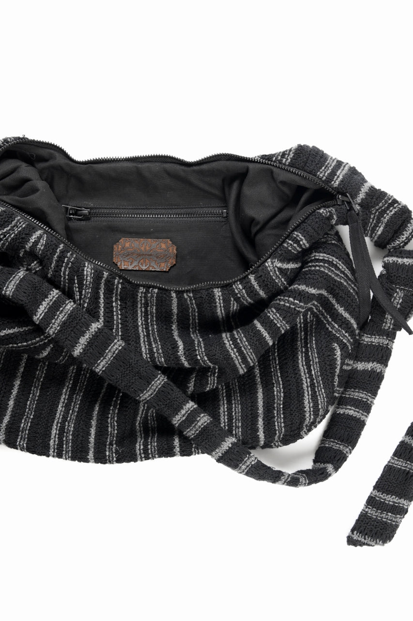 画像をギャラリービューアに読み込む, Professor.E KNIT SHOULDER BAG (BLACK/GREY)