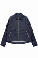A.F ARTEFACT TUCK SLEEVE JACKET / RAW DENIM (NAVY)