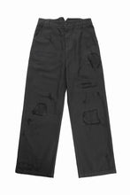 画像をギャラリービューアに読み込む, Professor.E DISTRESSED WORK PANTS (BLACK)