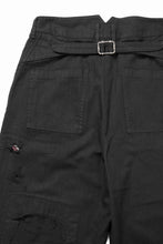 画像をギャラリービューアに読み込む, Professor.E DISTRESSED WORK PANTS (BLACK)