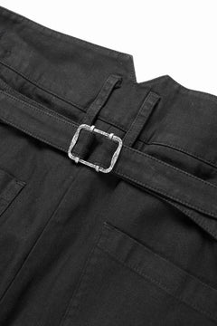 画像をギャラリービューアに読み込む, Professor.E DISTRESSED WORK PANTS (BLACK)