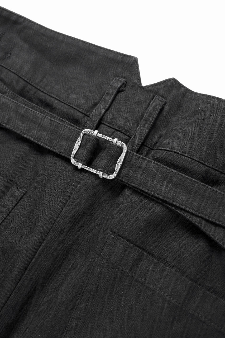 画像をギャラリービューアに読み込む, Professor.E DISTRESSED WORK PANTS (BLACK)