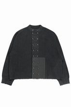 画像をギャラリービューアに読み込む, Professor.E DOUBLED BREASTED AGED KNIT (BLACK)