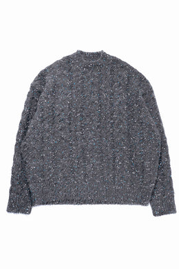 TARO HORIUCHI / th products Color Nep Mole Knit Pullover (gray)