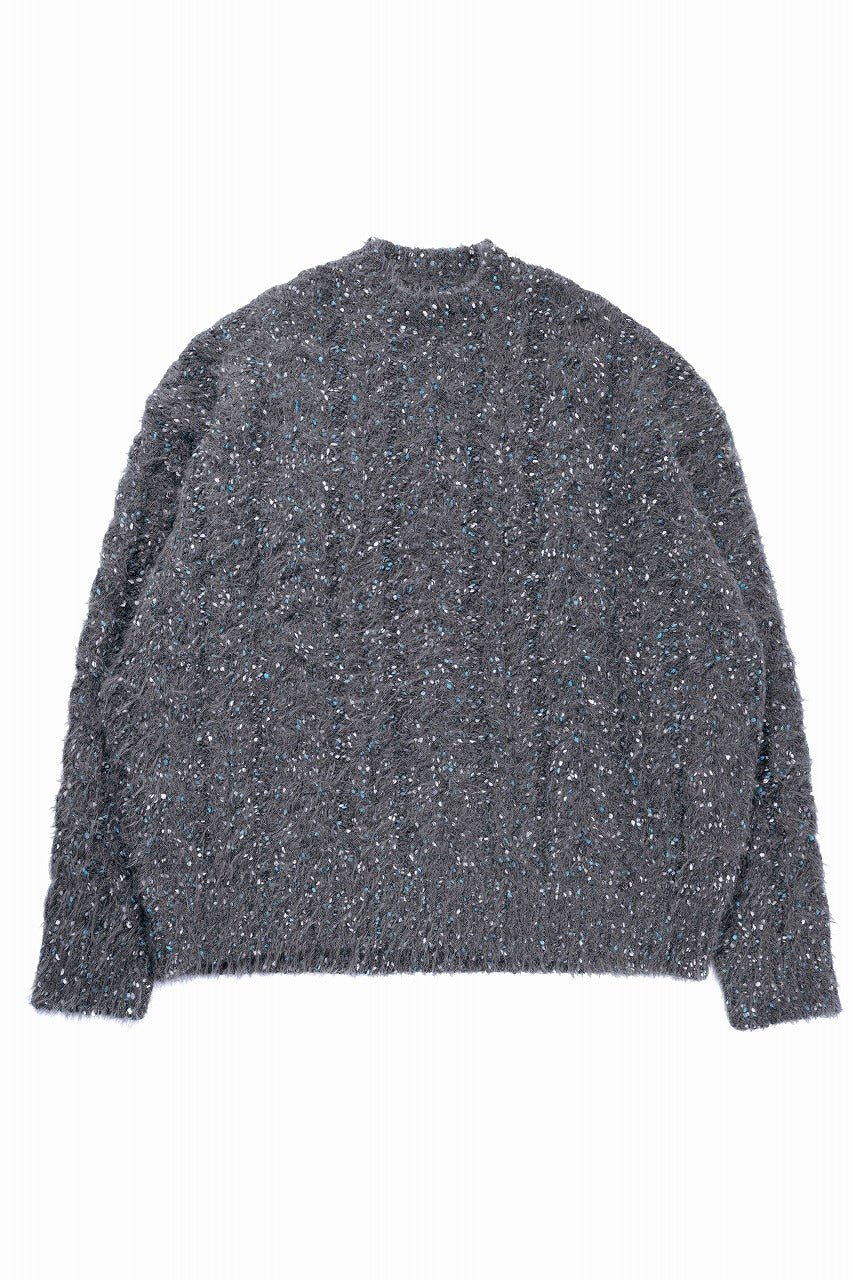 TARO HORIUCHI / th products Color Nep Mole Knit Pullover (gray)