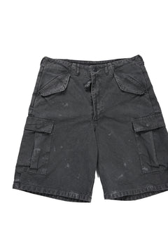 Load image into Gallery viewer, FULLCOUNT 1144VE Tent Cloth Field Cargo Shorts VE / Vintage Effect (Faded Black)