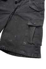 Load image into Gallery viewer, FULLCOUNT 1144VE Tent Cloth Field Cargo Shorts VE / Vintage Effect (Faded Black)
