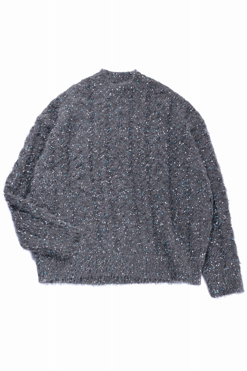 TARO HORIUCHI / th products Color Nep Mole Knit Pullover (gray)