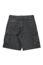Load image into Gallery viewer, FULLCOUNT 1144VE Tent Cloth Field Cargo Shorts VE / Vintage Effect (Faded Black)