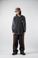 画像をギャラリービューアに読み込む, CHANGES VINTAGE REMAKE RAGLAN LONG SLEEVE &amp; HEM CODE TOP (MULTI #A)