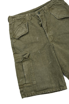 Load image into Gallery viewer, FULLCOUNT 1144VE Tent Cloth Field Cargo Shorts VE / Vintage Effect (O.D)