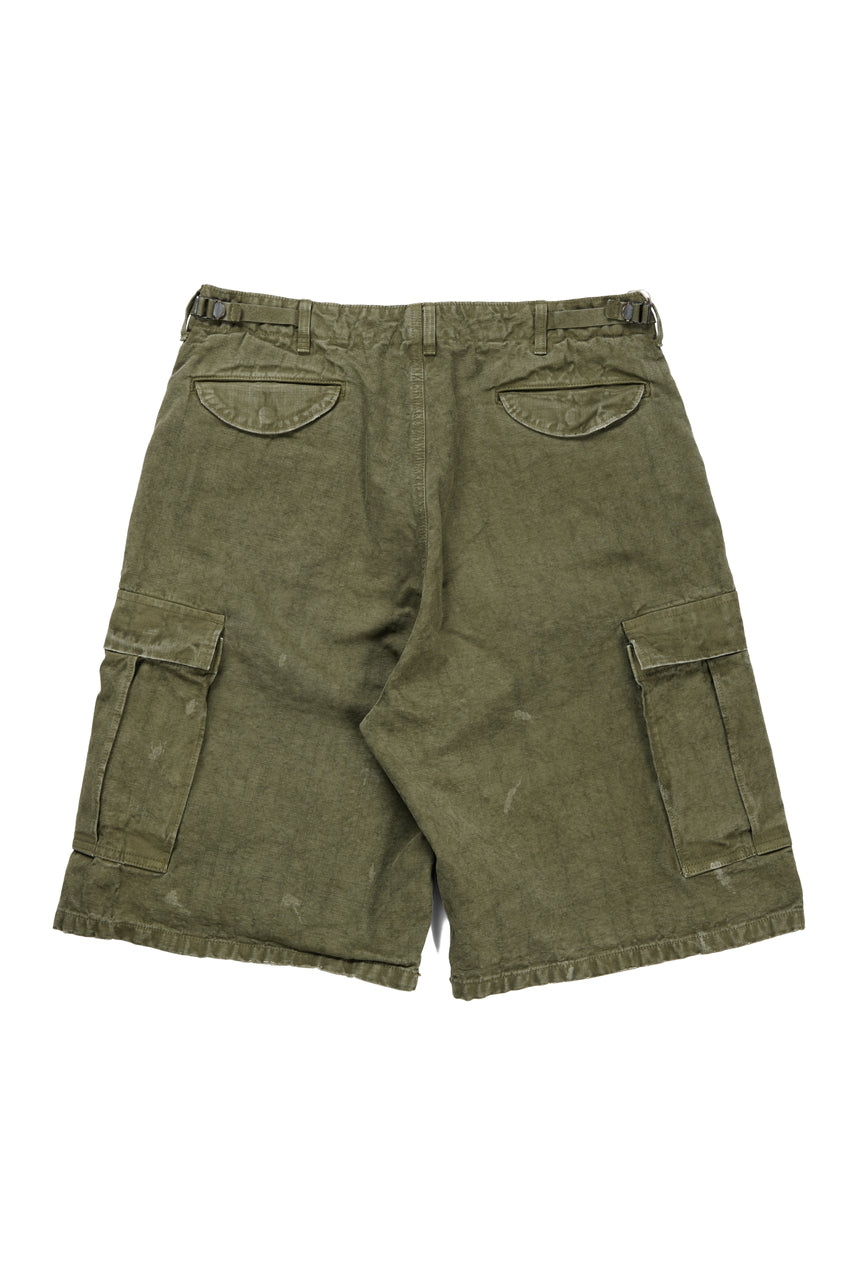 FULLCOUNT 1144VE Tent Cloth Field Cargo Shorts VE / Vintage Effect