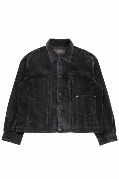 Professor.E AGED CORDUROY JACKET (AGED BLACK)