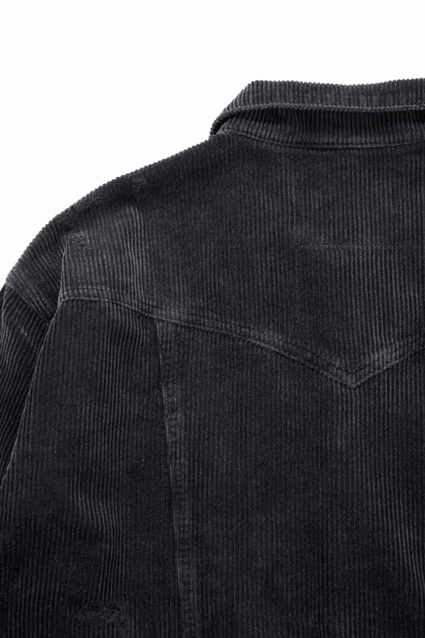 画像をギャラリービューアに読み込む, Professor.E AGED CORDUROY JKT (AGED BLACK)