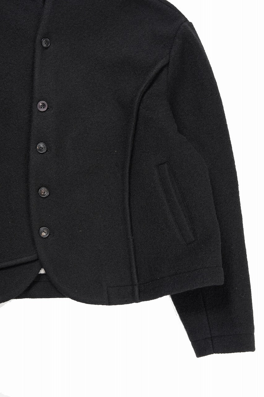 画像をギャラリービューアに読み込む, Professor.E FELTED WOOL BLAZER (BLACK)