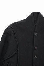 画像をギャラリービューアに読み込む, Professor.E FELTED WOOL BLAZER (BLACK)
