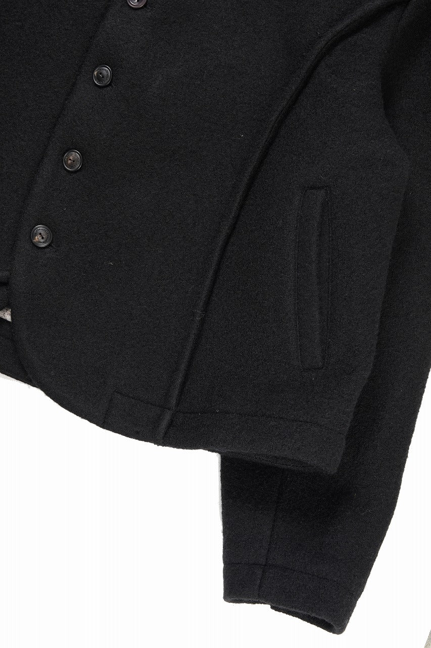 Professor.E FELTED WOOL BLAZER (BLACK)