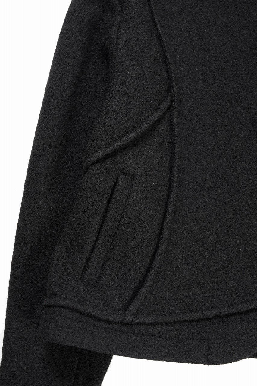 画像をギャラリービューアに読み込む, Professor.E FELTED WOOL BLAZER (BLACK)