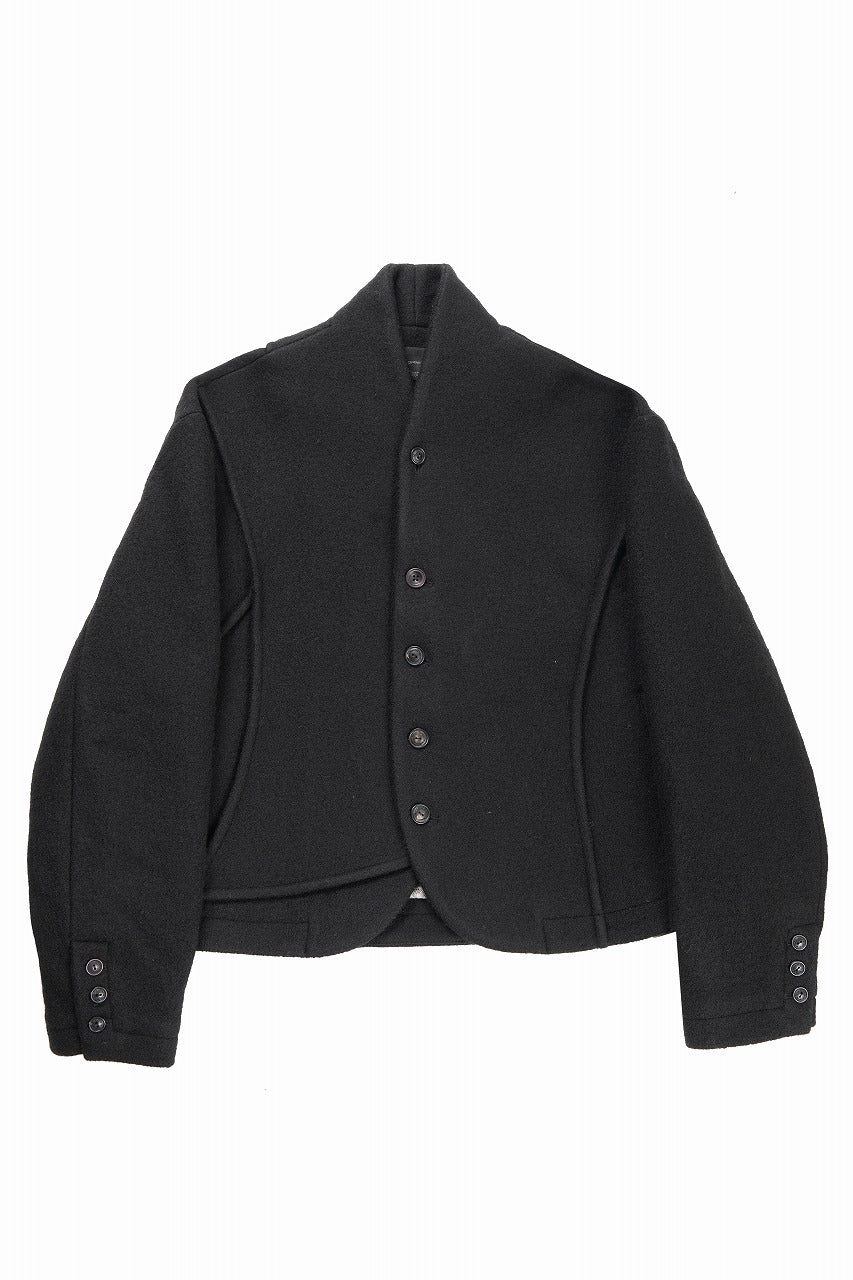 画像をギャラリービューアに読み込む, Professor.E FELTED WOOL BLAZER (BLACK)