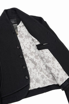 画像をギャラリービューアに読み込む, Professor.E FELTED WOOL BLAZER (BLACK)