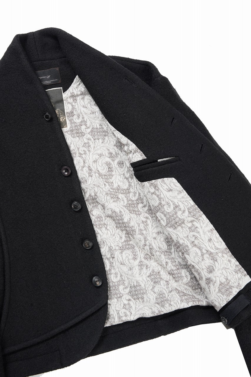 画像をギャラリービューアに読み込む, Professor.E FELTED WOOL BLAZER (BLACK)