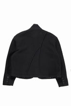 画像をギャラリービューアに読み込む, Professor.E FELTED WOOL BLAZER (BLACK)