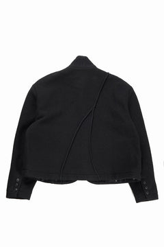 画像をギャラリービューアに読み込む, Professor.E FELTED WOOL BLAZER (BLACK)