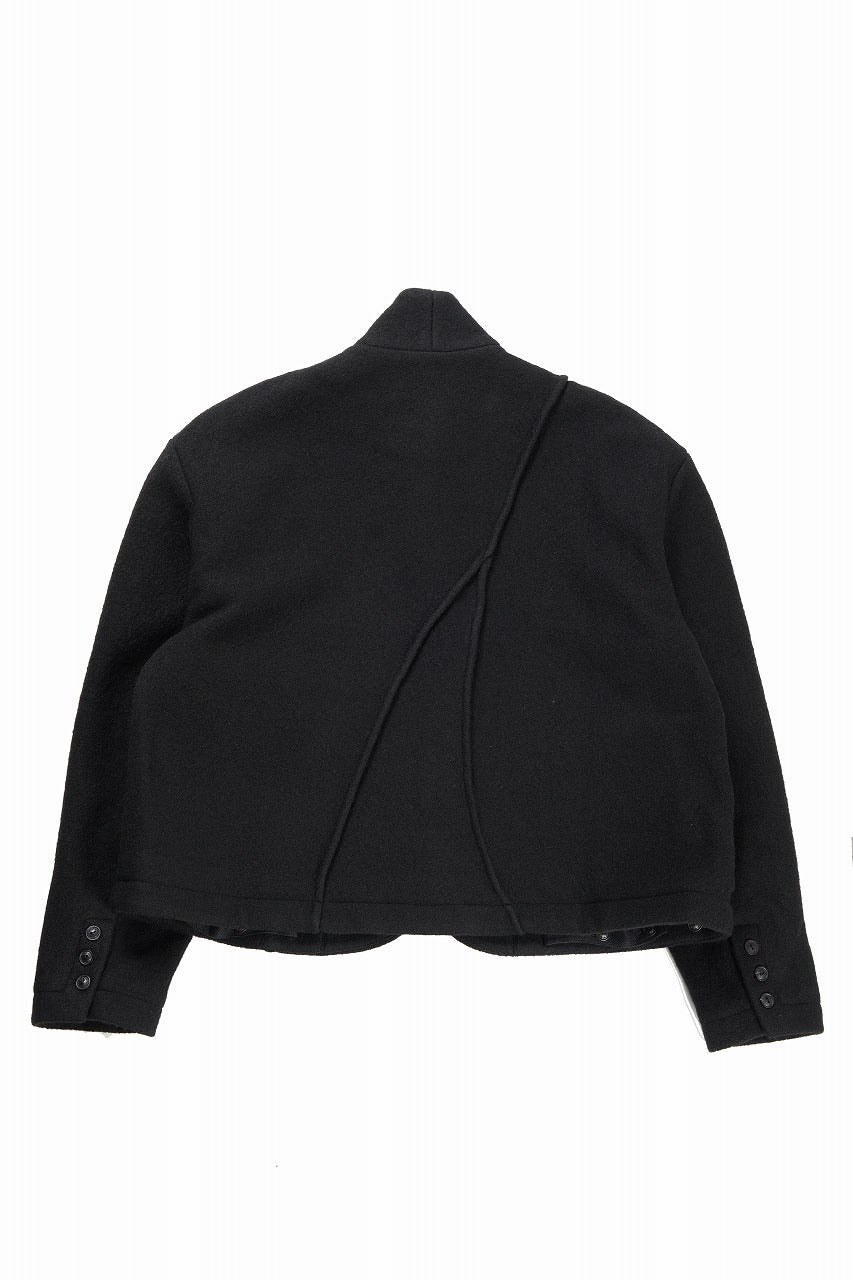 画像をギャラリービューアに読み込む, Professor.E FELTED WOOL BLAZER (BLACK)