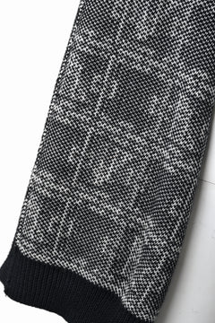 画像をギャラリービューアに読み込む, A.F ARTEFACT JACGUARD KNIT CARDIGAN (BLACK x IVORY)