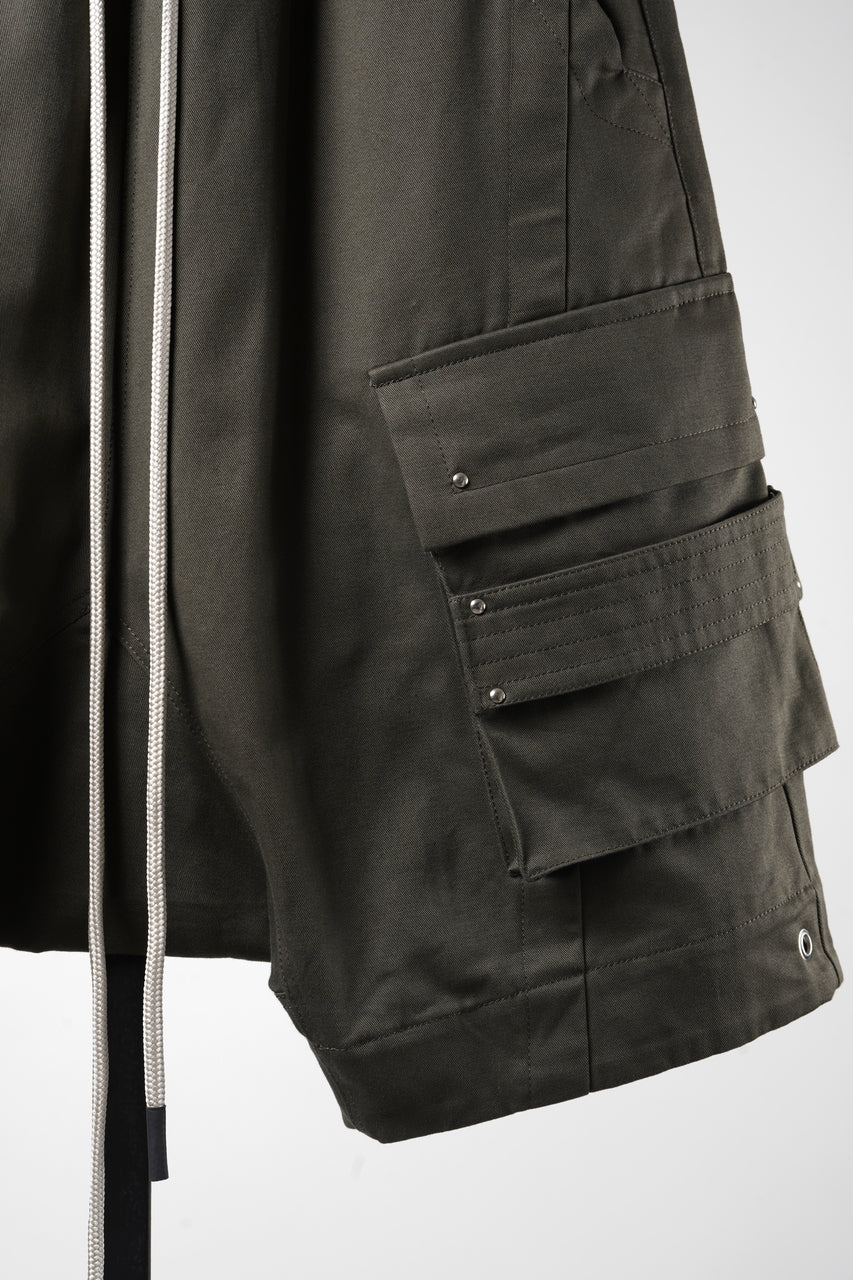Load image into Gallery viewer, 【SAMPLE】A.F ARTEFACT COTTON TWIIL DROPCROTCH SHORTS (DARK OLIVE)