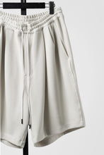 画像をギャラリービューアに読み込む, N/07 2TUCK EASY SHORTS / RIBBED CARDBOARD KNIT JERSEY (LIGHT BEIGE)