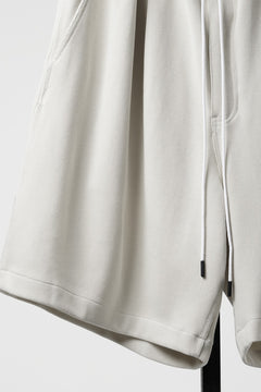 画像をギャラリービューアに読み込む, N/07 2TUCK EASY SHORTS / RIBBED CARDBOARD KNIT JERSEY (LIGHT BEIGE)