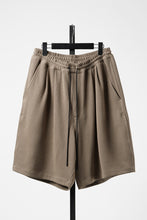 画像をギャラリービューアに読み込む, N/07 2TUCK EASY SHORTS / RIBBED CARDBOARD KNIT JERSEY (SAND)